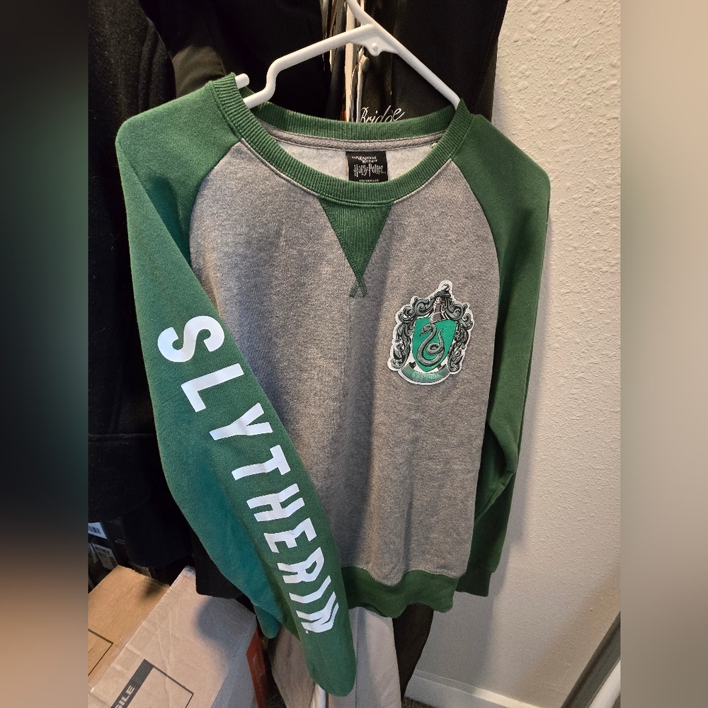 Green and Gray Slytherin Sweater